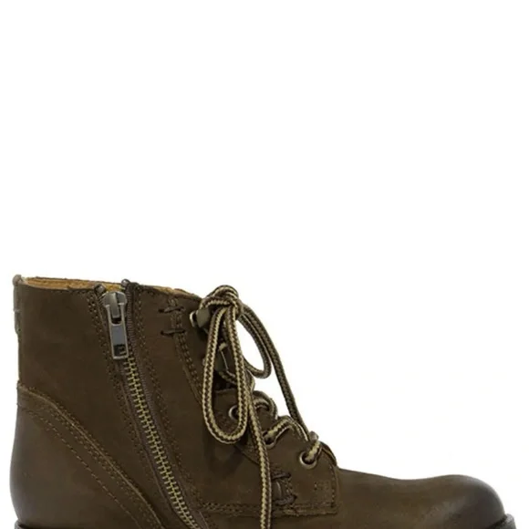 NWT Steve Madden Gobbin Brown Leather Ankle Boots - Picture 3 of 6